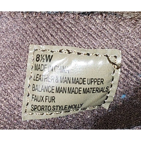 Sporto Holly Suede Winter Ankle Boots Chestnut Brown Faux - Picture 7 of 8